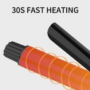 K&K 1.25" Professional Ceramic Curling Iron Hair Curler Wand for Long Hair