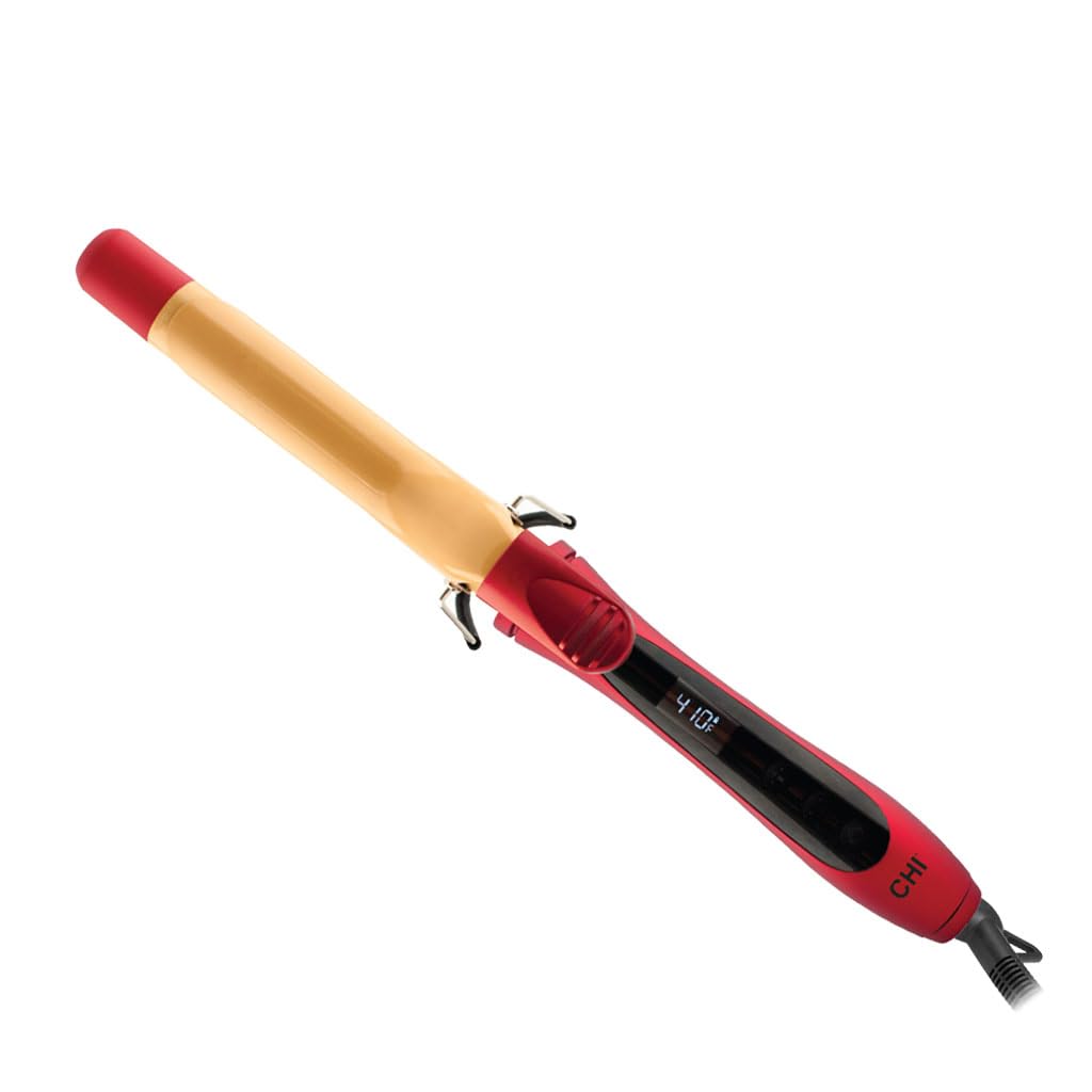 CHI Air Texture Fire Red Ceramic Curl Iron, 26 Oz