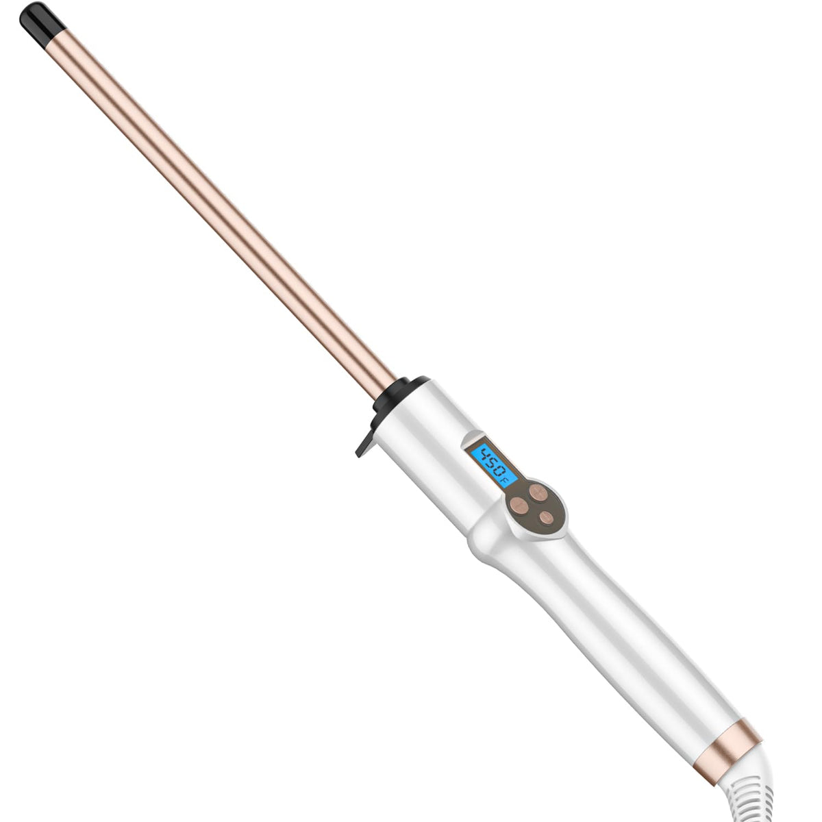 1 Inch Extra Long Barrel Curling Wand Ceramic for Long Hair No-Clamp