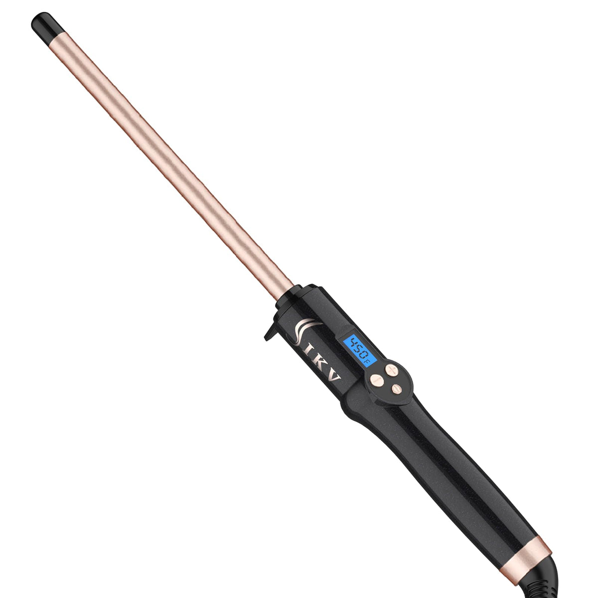 1 Inch Curling Wand Long Barrel, Dual Voltage Hair Curling Iron Wand Ceramic for Long Hair,10 Adjustable Temp