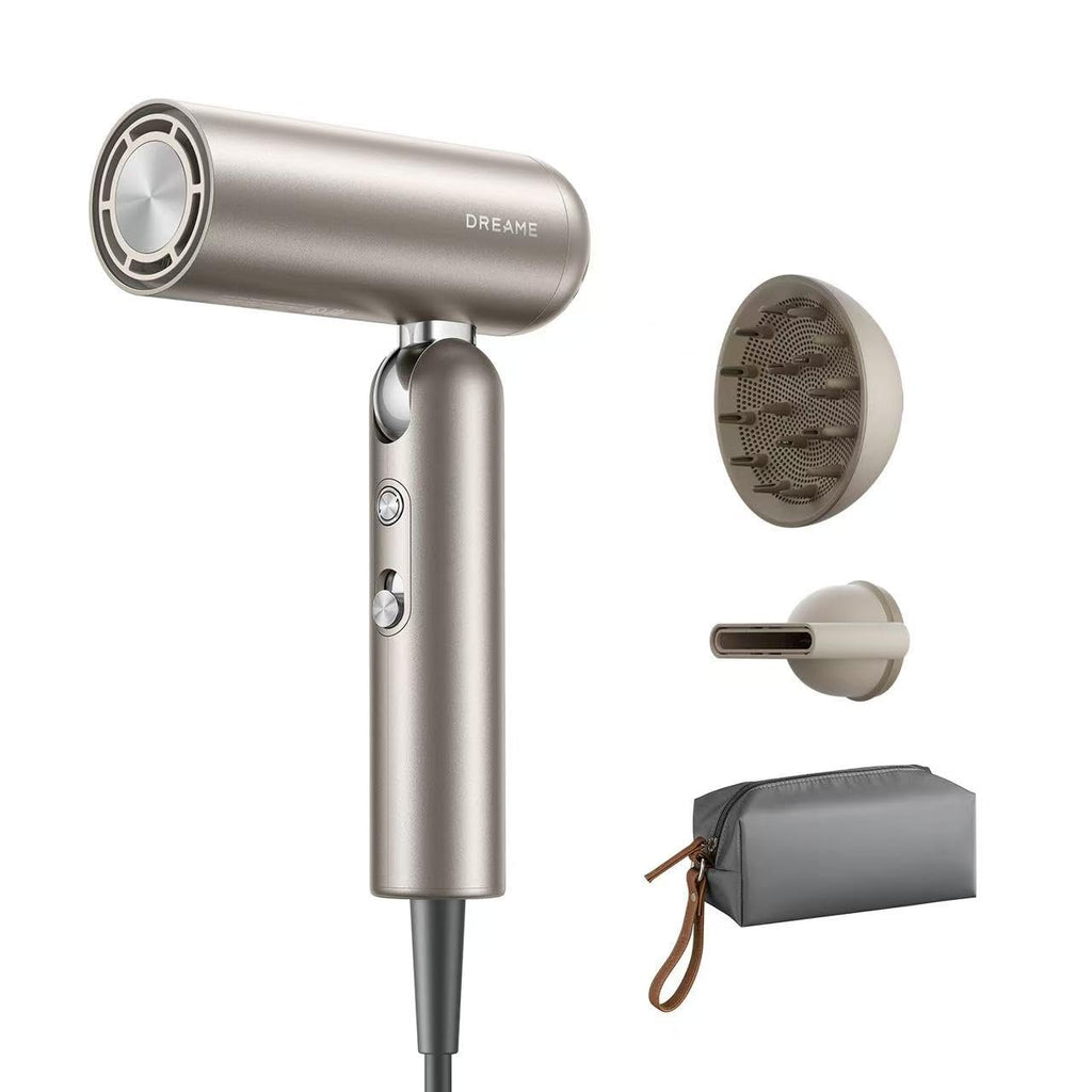 DREAME Hair Glory Combo High-Speed Hair Dryer, 110,000 RPM Motor, 300 Million Negative Ions, Fast-Dry in 2 Minutes, Lightweight & Quiet, Smart Temp Control, Ideal for Smooth, Shiny Hair