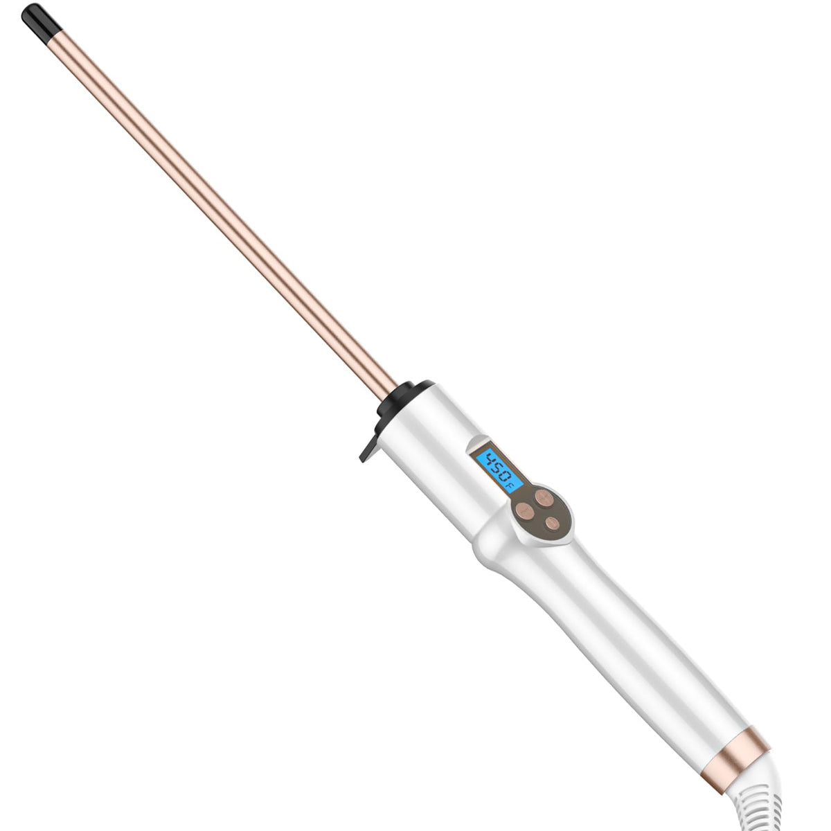 1 Inch Extra Long Barrel Curling Wand Ceramic for Long Hair No-Clamp