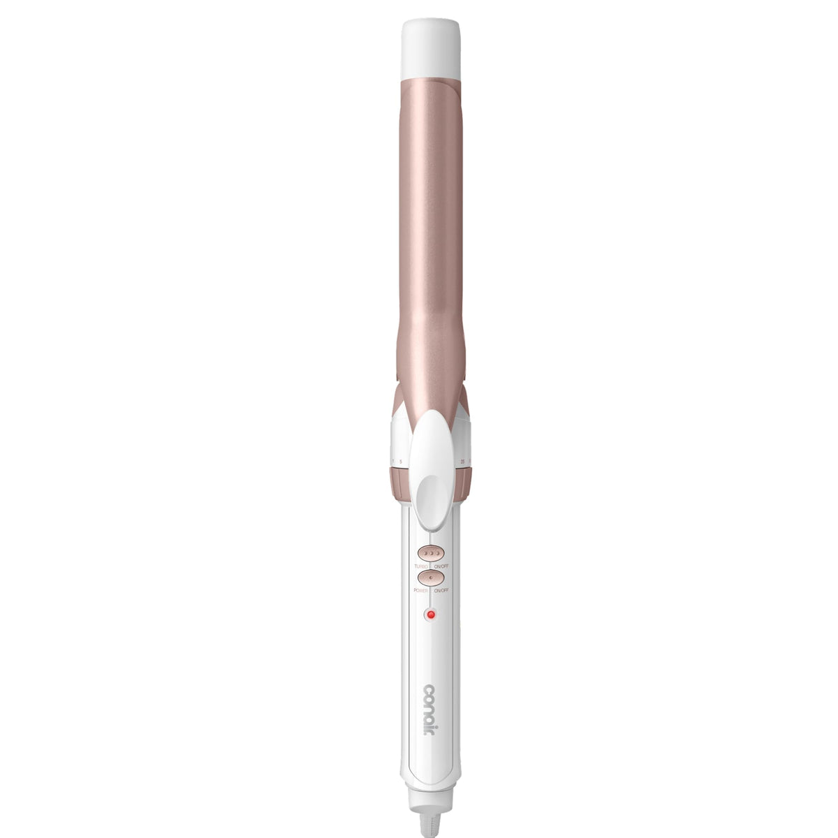 Conair Curling Iron, Double Ceramic, 1 1/2" Barrel, White/Rose Gold