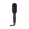 Hair Straightener Brush, Ionic, Dual Voltage, 11 Heat Settings (Gray)