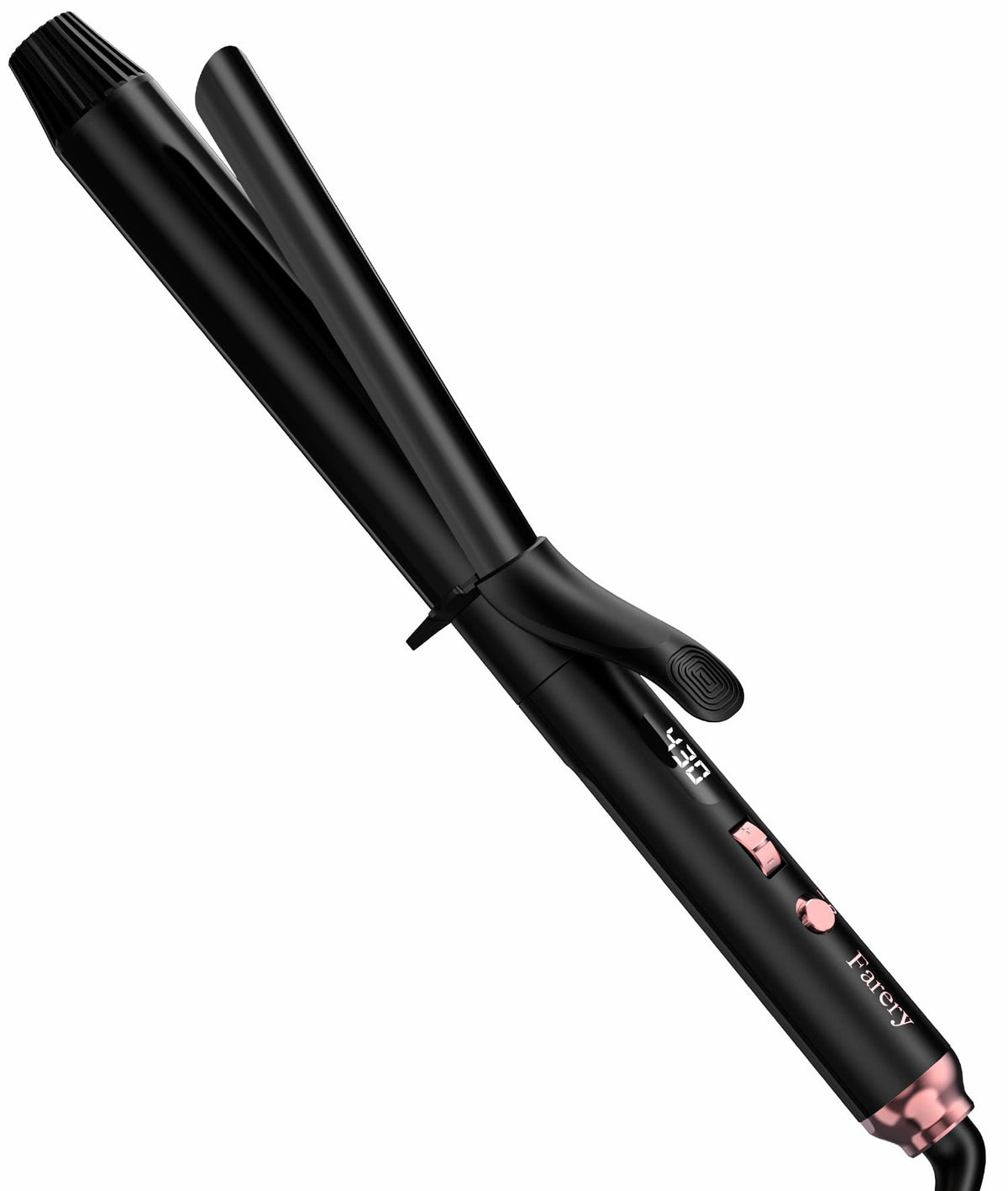 Farery Long Barrel Curling Iron 1 Inch, Ceramic Curling Iron for Thin Hair, Infused Argan Oil & Keratin, Long Lasting Styling, 11 Adjustable Temp, Include Clips & Silicone Pad