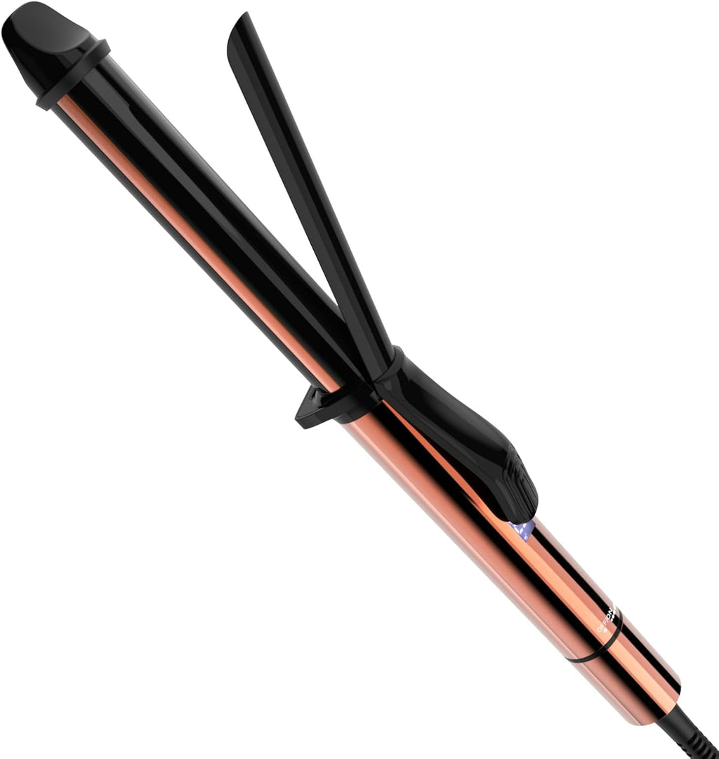 Nycoba 1 Inch Curling Iron, 60s Fast Heating up, LED Display, Gold