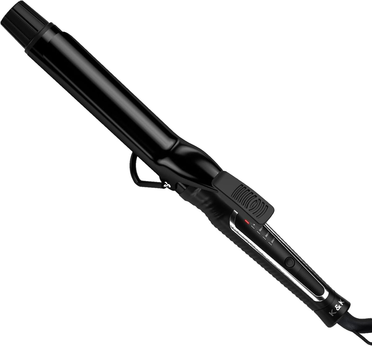 K&K 1.25" Professional Ceramic Curling Iron Hair Curler Wand for Long Hair