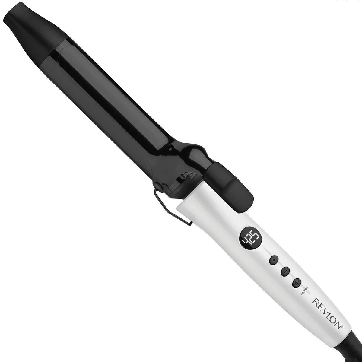 Revlon Crystal C + Ceramic Hair Curling Iron | Long-Lasting Shine and Less Frizz, (1 in)