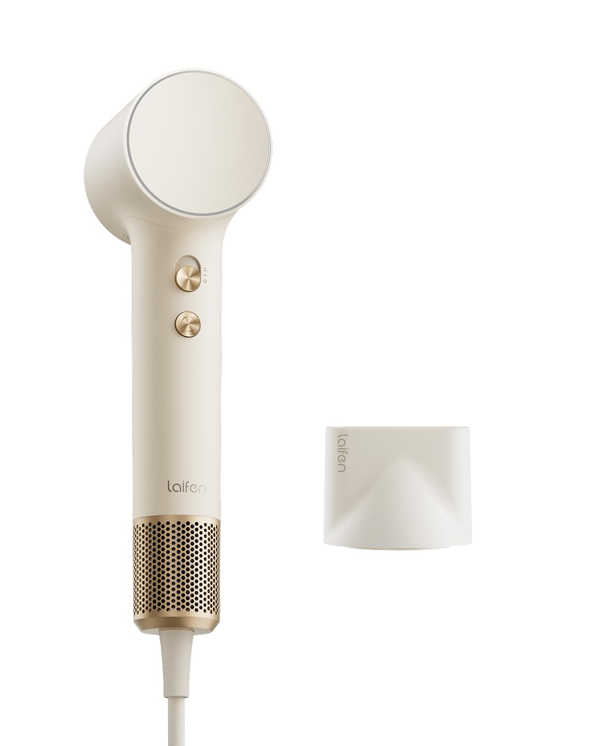 Laifen MINI Hair Dryer, Lightweight and Compact High Speed 200M Ionic Blow Dryer with 110, 000 RPM Powerful Motor for Fast Drying, Low Noise, Hairdryer with Magnetic Nozzle, Child Mode, HD310