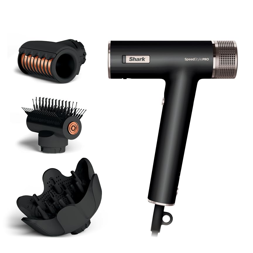 Shark SpeedStyle Pro Ionic Hair Dryer, Scalp Shield, Fine-Medium, HD731
