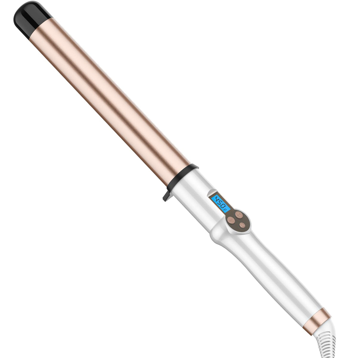 1 Inch Extra Long Barrel Curling Wand Ceramic for Long Hair No-Clamp