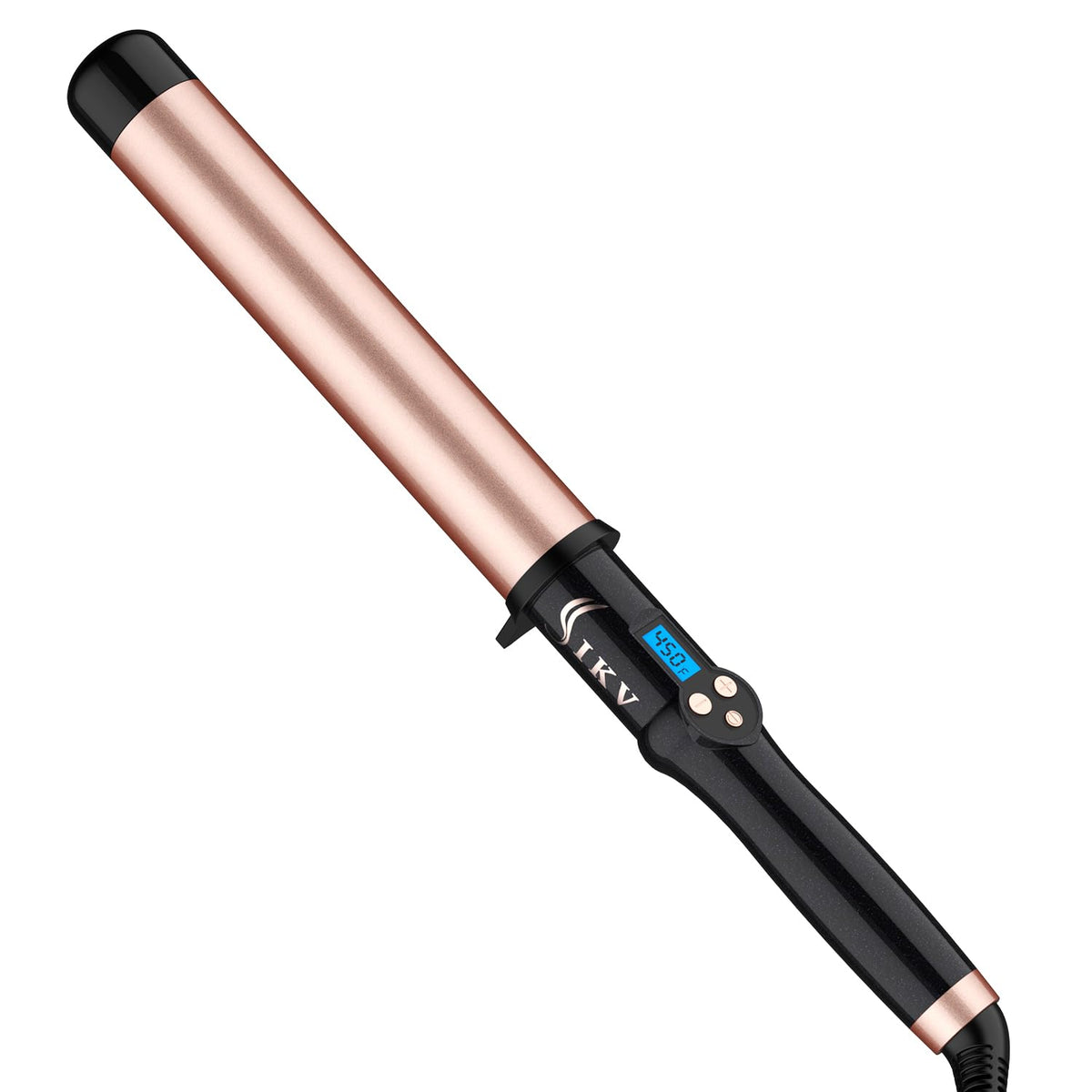 1 Inch Curling Wand Long Barrel, Dual Voltage Hair Curling Iron Wand Ceramic for Long Hair,10 Adjustable Temp