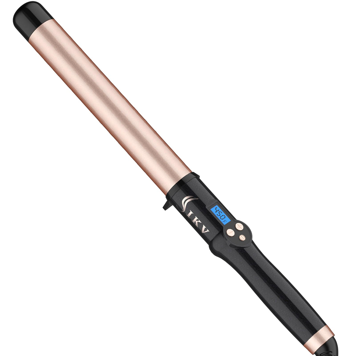 1 Inch Curling Wand Long Barrel, Dual Voltage Hair Curling Iron Wand Ceramic for Long Hair,10 Adjustable Temp