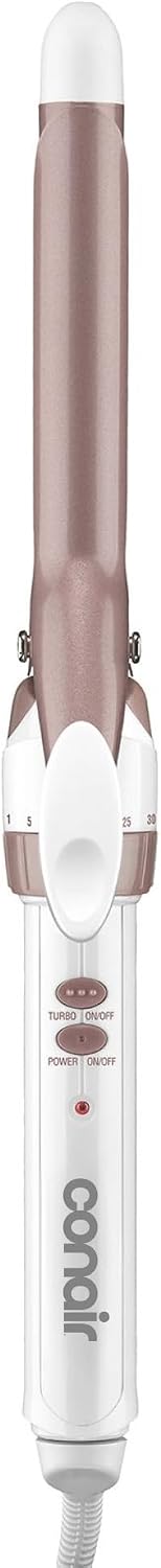 Conair Curling Iron, Double Ceramic, 3/4-in. Width, White/Rose Gold