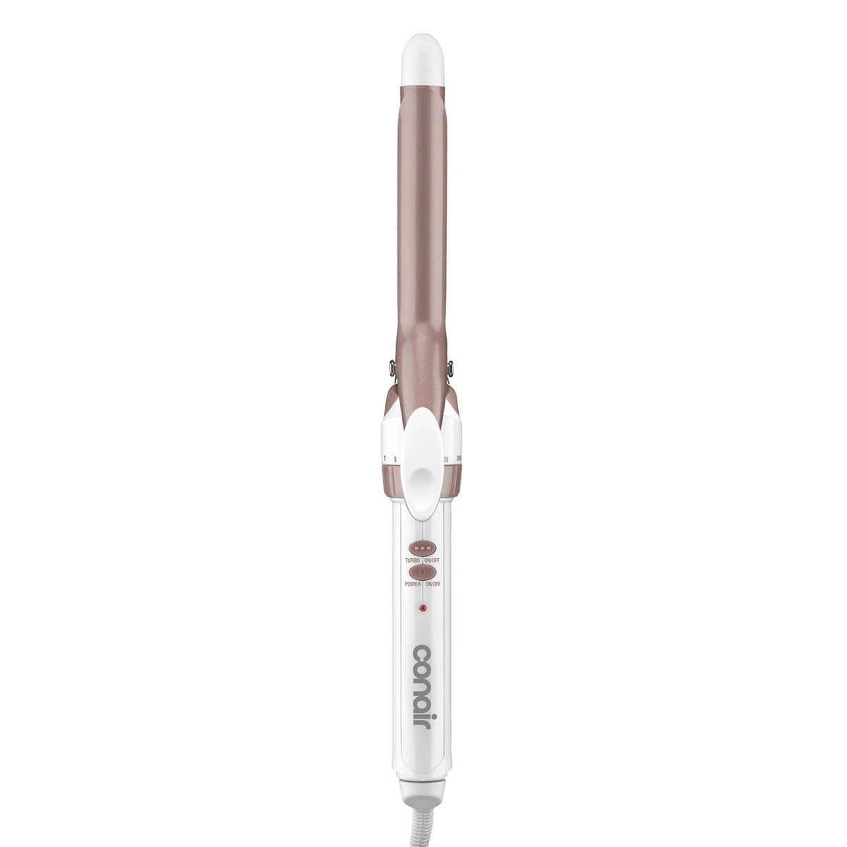 Conair Curling Iron, Double Ceramic, 1 1/2" Barrel, White/Rose Gold
