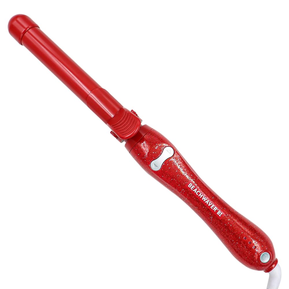 The Beachwaver Co. Rotating Curling Iron Ceramic Curling Iron - Largest Barrel Size for Long Hair! | Auto-Shut Off, Travel-Friendly, Dual Voltage