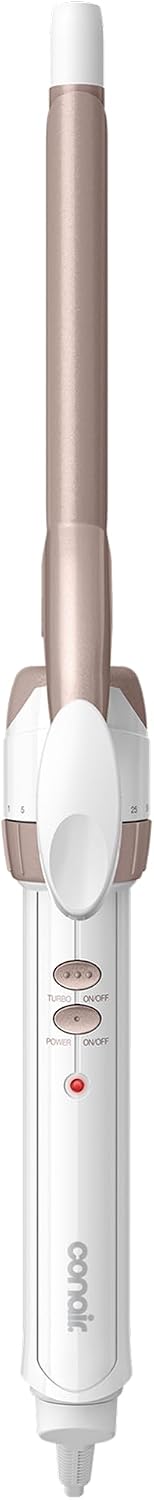 Conair Curling Iron, Double Ceramic, 1/2-in. Width, White/Rose Gold