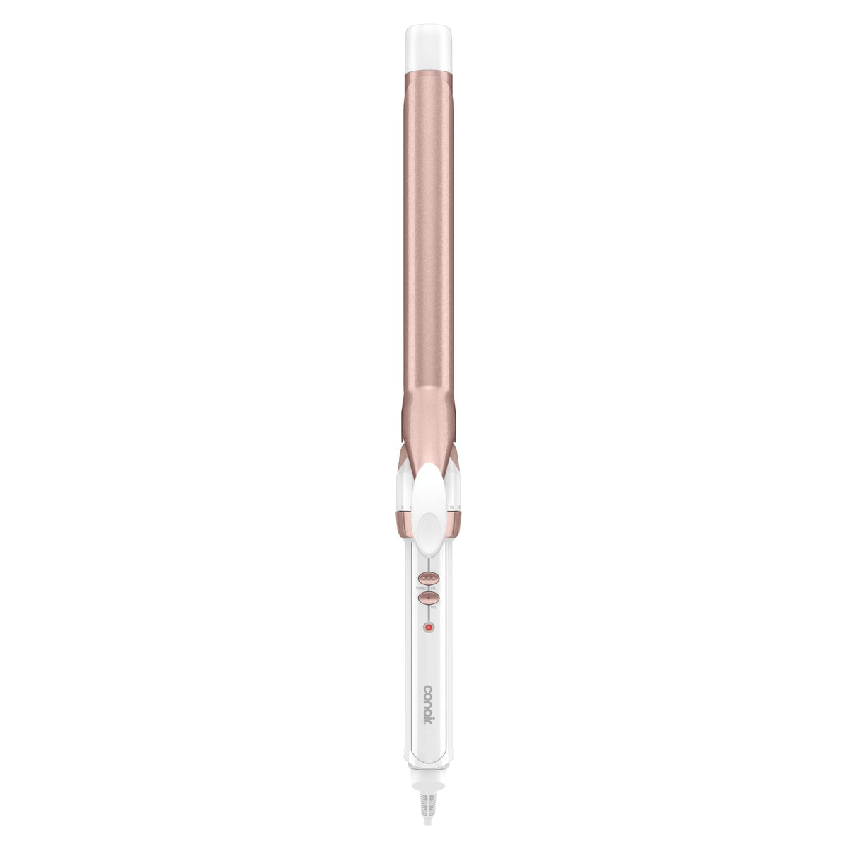 Conair Curling Iron, Double Ceramic, 1 1/2" Barrel, White/Rose Gold