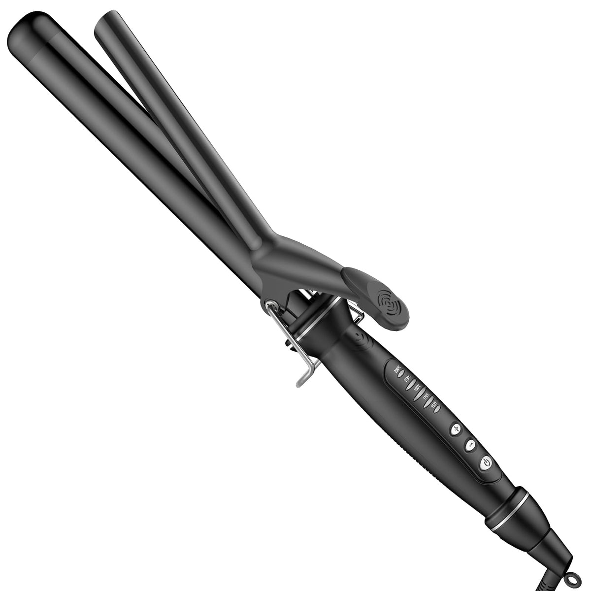 SAOSA 1 1/2 Inch Curling Iron, Tourmaline Ceramic Extra Long Barrel Curling Iron 1.5 Inch with Auto Shut-Off, Dual Voltage 110-240V Hair Curler Suitable for Travel, Including Glove