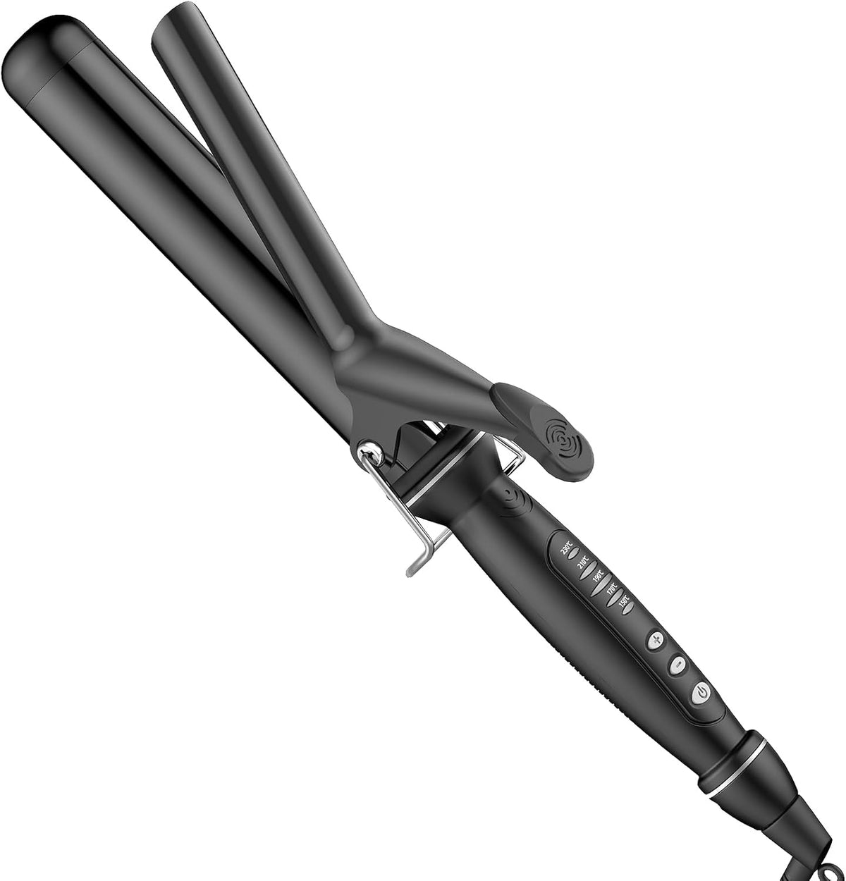 SAOSA 1 1/2 Inch Curling Iron, Tourmaline Ceramic Extra Long Barrel Curling Iron 1.5 Inch with Auto Shut-Off, Dual Voltage 110-240V Hair Curler Suitable for Travel, Including Glove