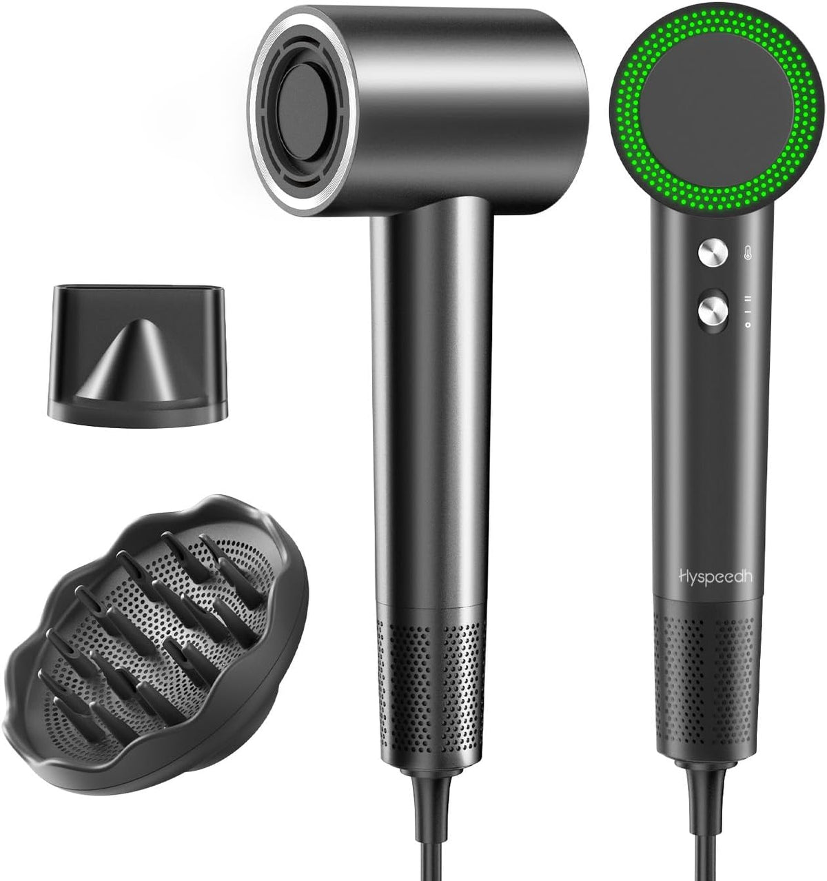 Hair Dryer with Diffuser, 180,000 RPM High Speed Blow Dryer with Diffuser