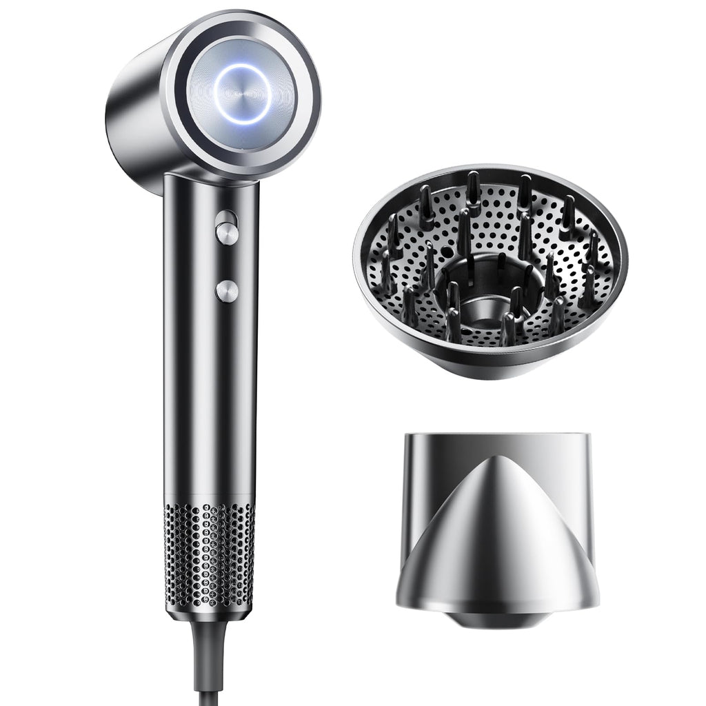 Hair Dryer, High-Speed Ionic Blow Dryer with Diffuser& Concentrator