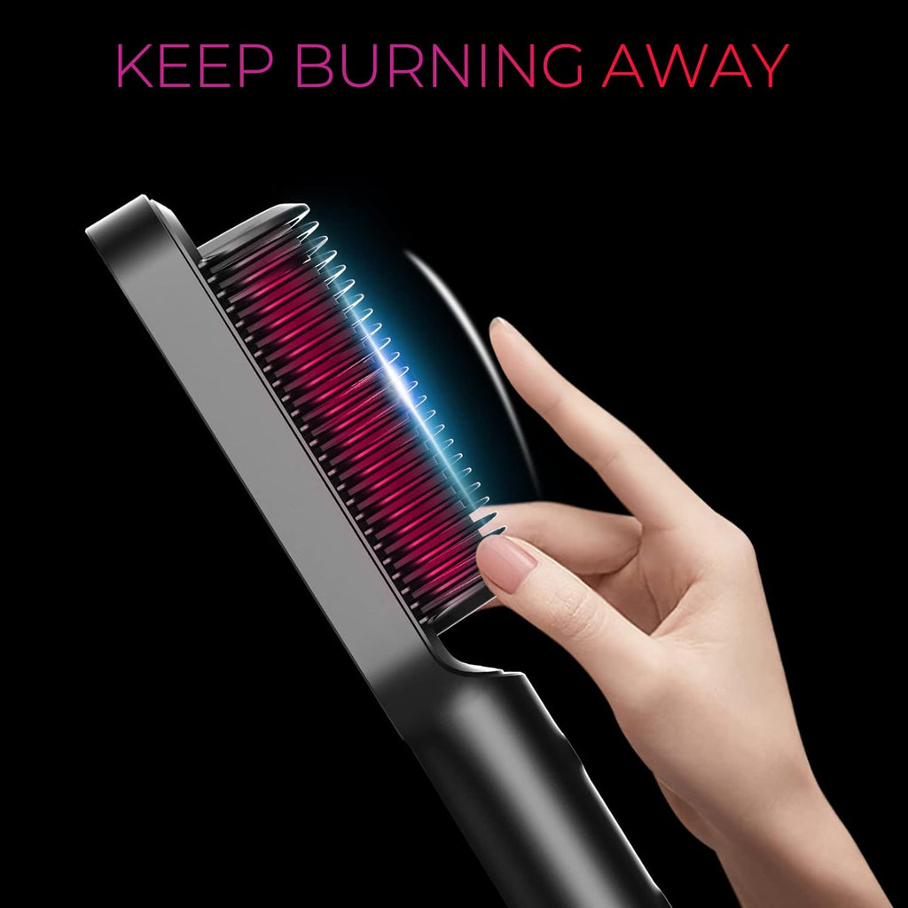 TYMO Hair Straightener Brush, Hot Comb Hair Straighteners for Women
