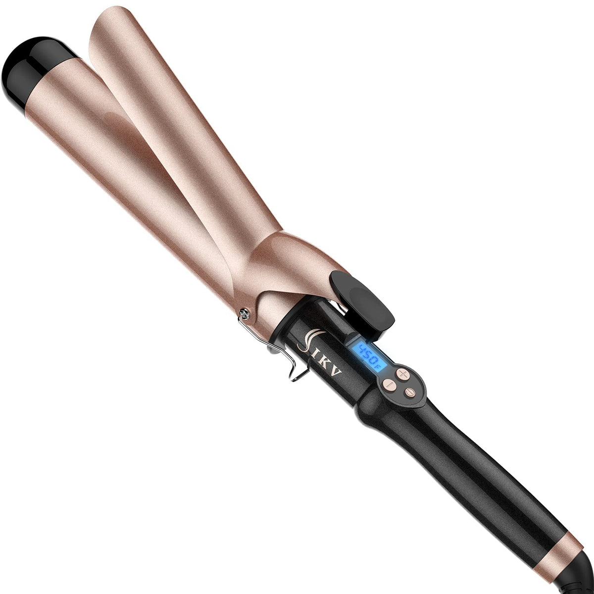 IKV 2 inch Curling Iron Extra Large,Long Barrel Curling Wand for Long Hair