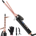 JAETON Hair Curling Iron Wand 1 1/4-Inch for Loose Curls, 190-450℉