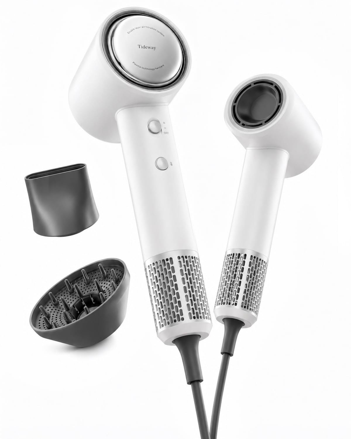 Tideway Hair Dryer, High-Speed Blow Dryer with Magnetic Diffuser,110000 RPM
