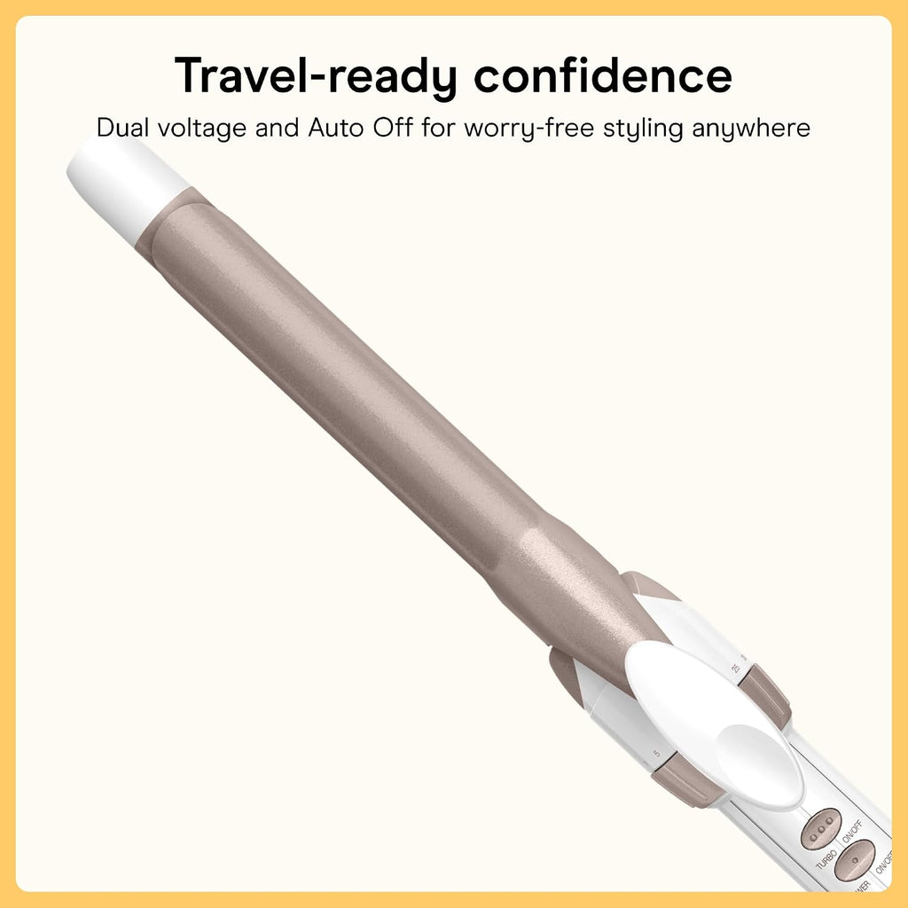 Conair Curling Iron, Double Ceramic, 3/4-in. Width, White/Rose Gold
