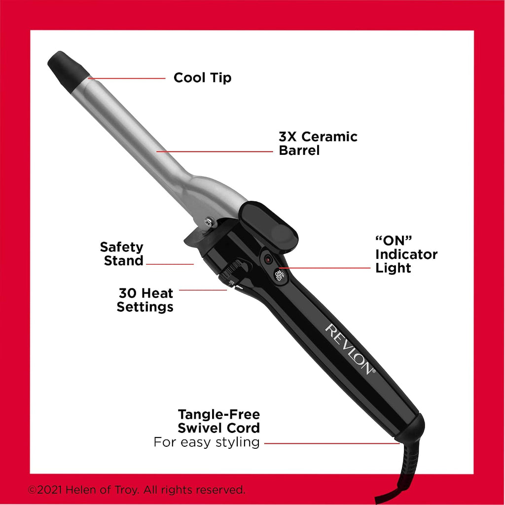 REVLON Perfect Heat Triple Ceramic 3/4" Curling Iron