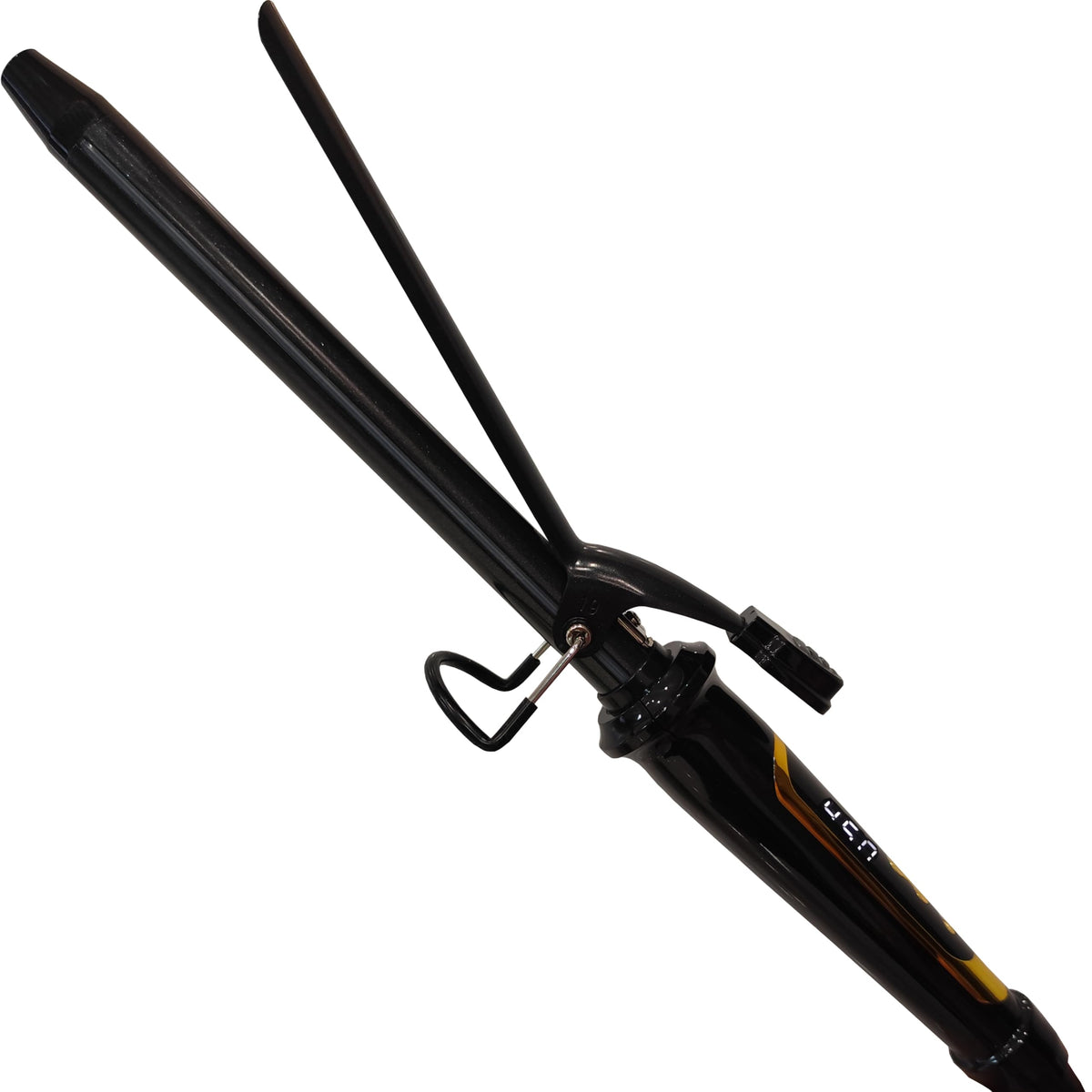 abp 1 Inch Curling Iron Extra Long Barrel with Clamp Instant Heatup to 450F