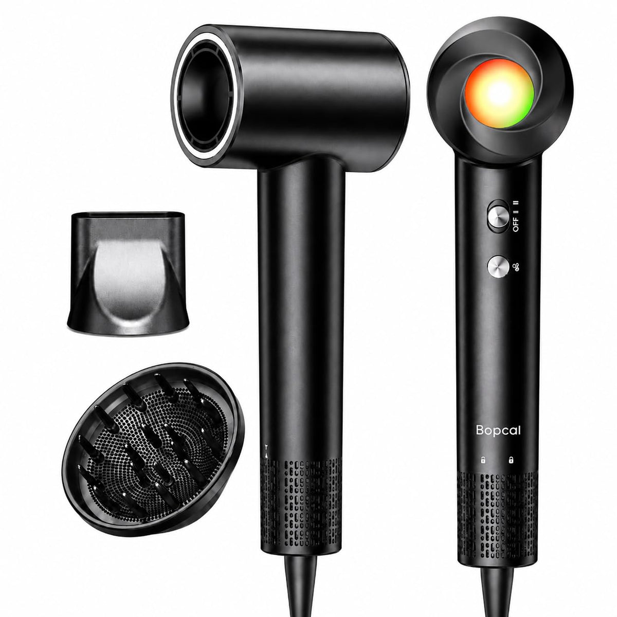 High Speed Hair Dryer, 160,000 RPM Fast Drying Blow Dryer with Diffuser