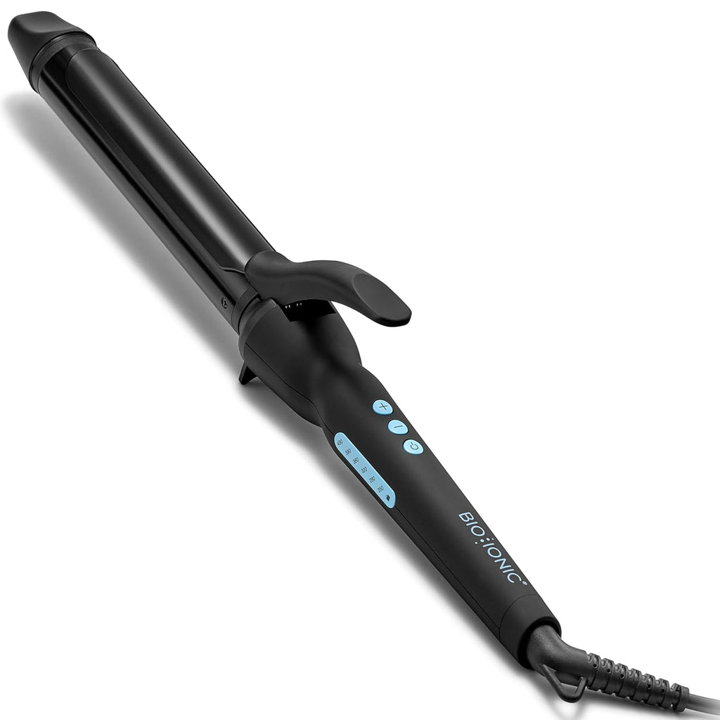 Bio Ionic Long Barrel Curling Iron, Moisture Heat Technology & NanoIonic MX