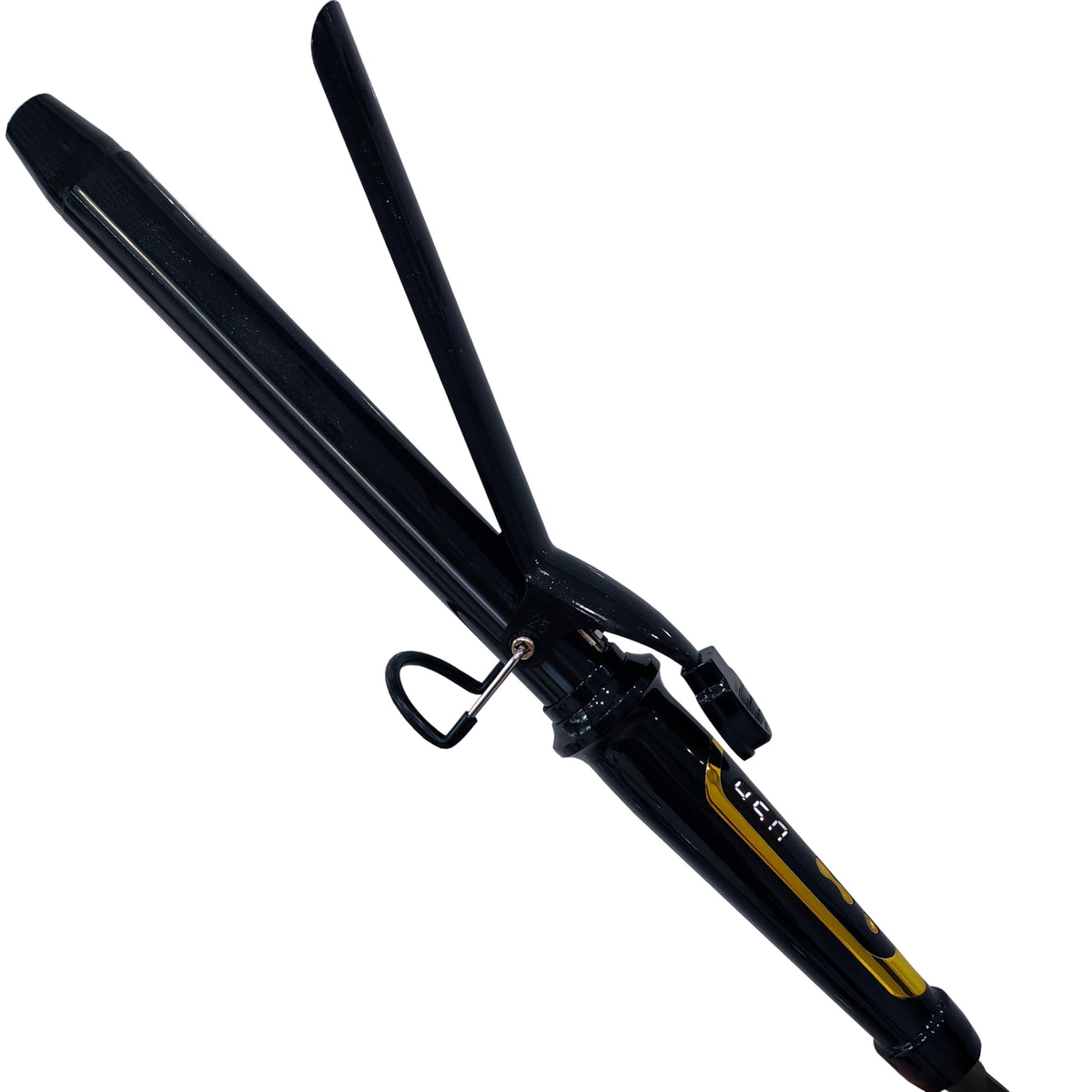abp 1 Inch Curling Iron Extra Long Barrel with Clamp Instant Heatup to 450F