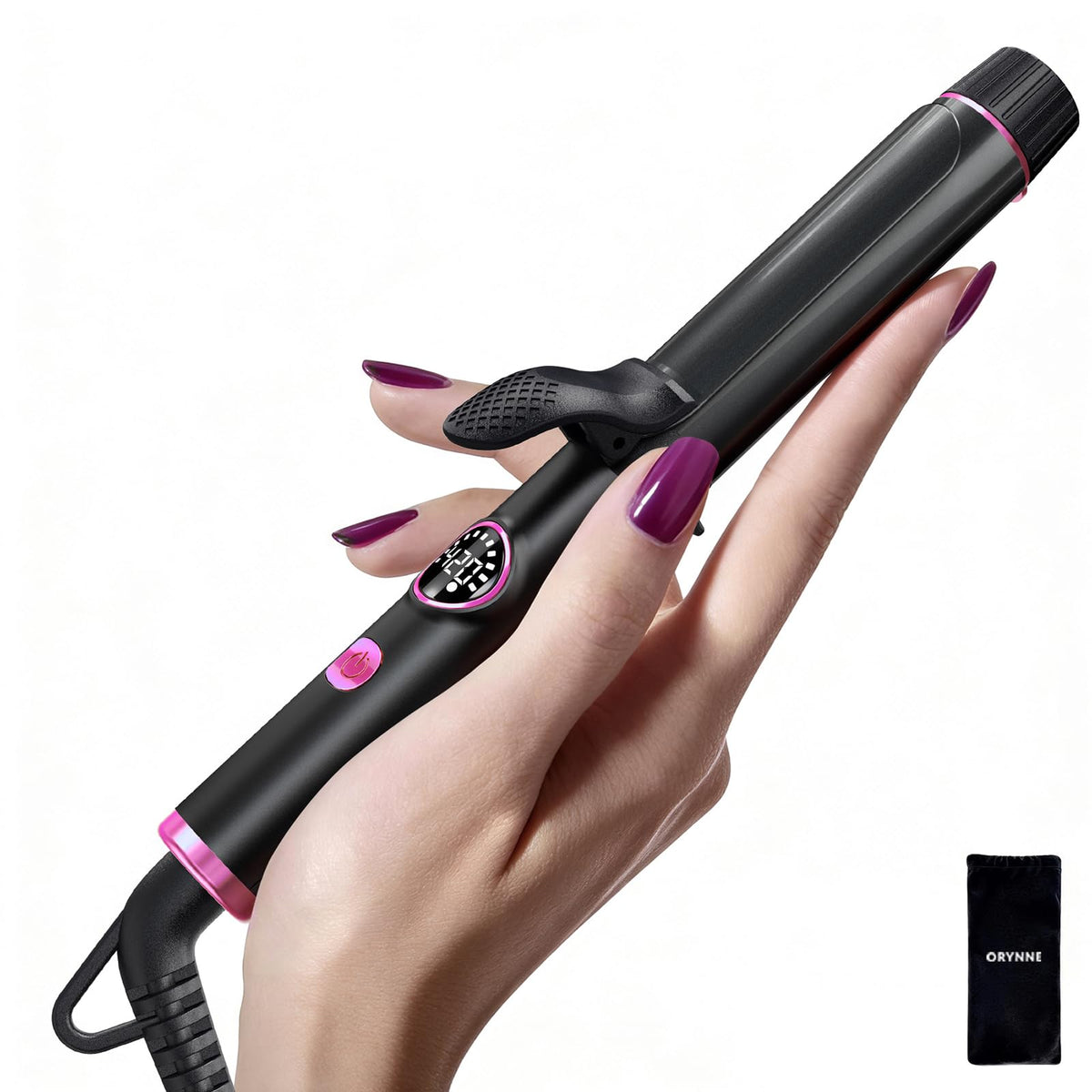 ORYNNE Mini Travel Curling Iron for Short Hair 1 Inch