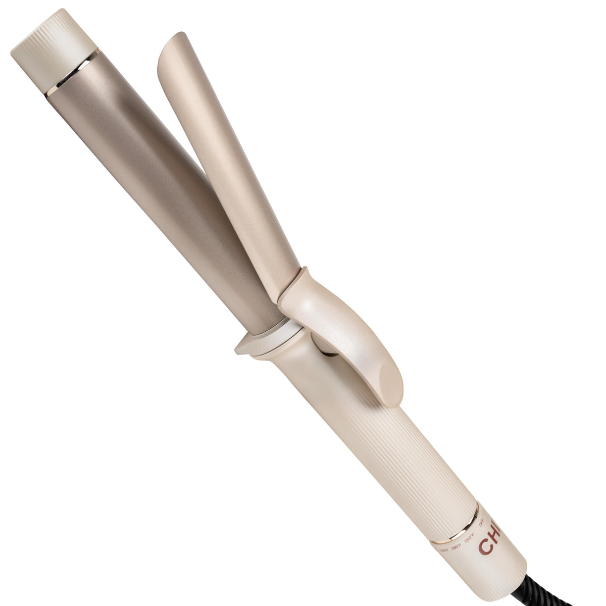 CHI Ceramic Curling Iron & 44 Iron Guard (2 Oz), 1.25", Chocolate