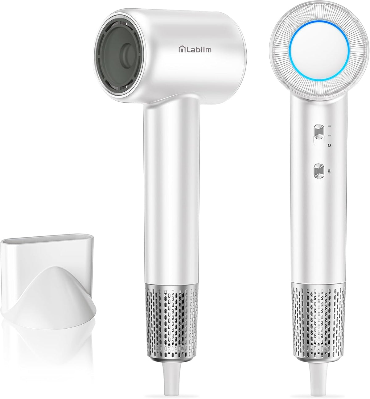 Labiim Hair Dryer,High-Speed Ionic Blow Dryer 110,000 RPM Motor,Cyber White