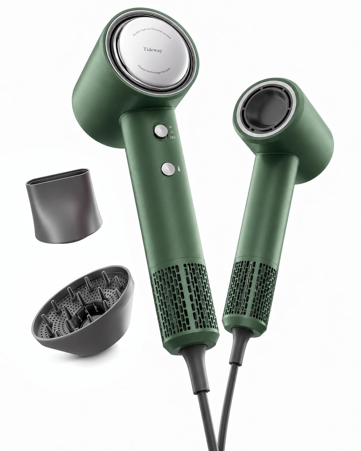 Tideway Hair Dryer, High-Speed Blow Dryer with Magnetic Diffuser,110000 RPM