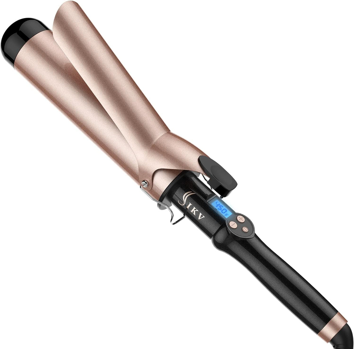 IKV 2 inch Curling Iron Extra Large,Long Barrel Curling Wand for Long Hair