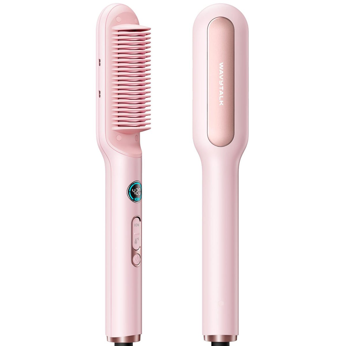 Wavytalk Hair Straightener Brush, Sleek Sweep Ionic Straightening Brush