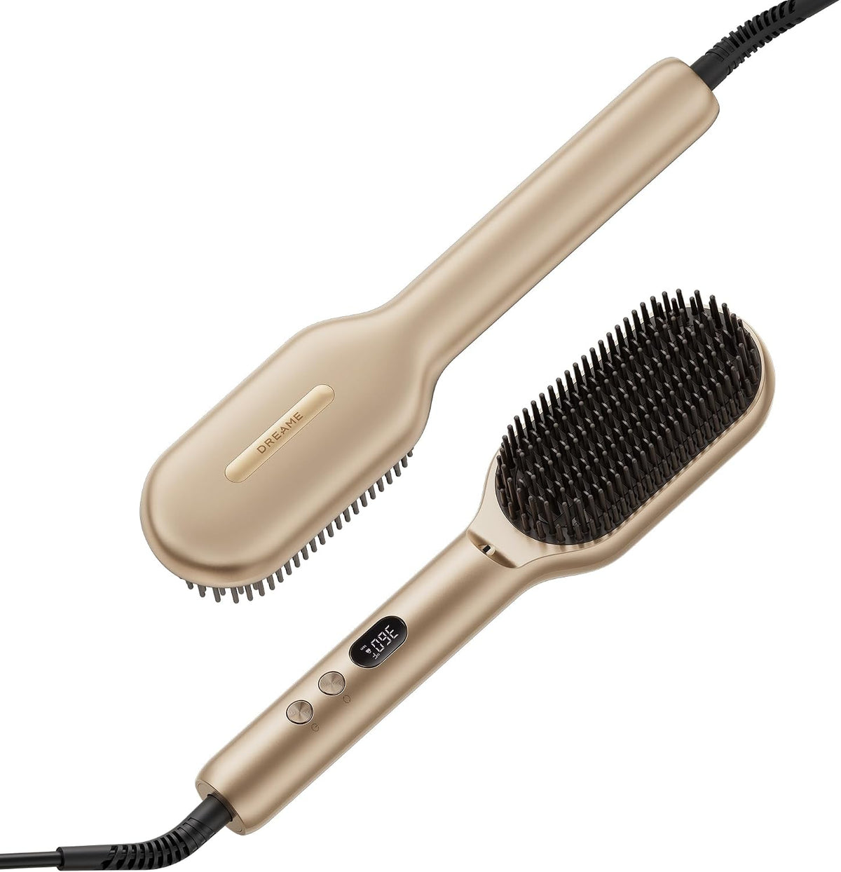 Dreame Voya Hair Straightener Brush, PTC Heating Straightening Comb