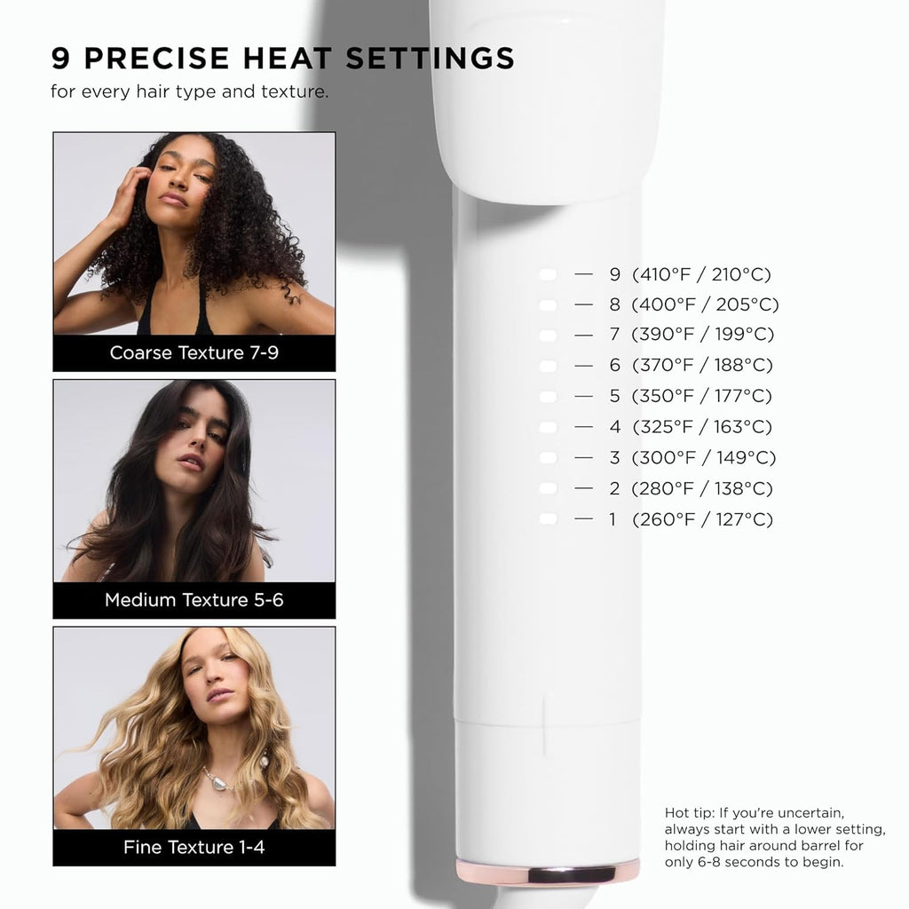 T3 SinglePass Curl X Extra-Long Barrel Curling Iron & Curling Wand, Hair Curler with 9 Heat Settings, Korean Ceramic & ProGlide Clip for Curls, Waves & Shine on Fine, Medium & Thick Hair