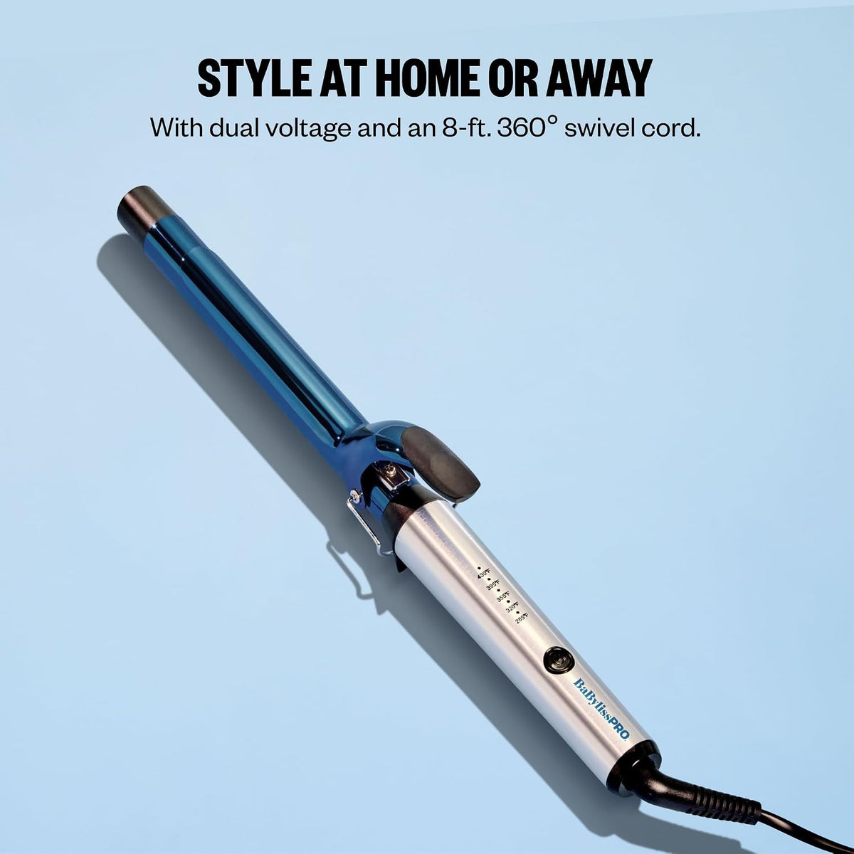 BabylissPRO Nano Titanium Professional Curling Iron with Extended/Long Barrel Perfect for Longer Hair