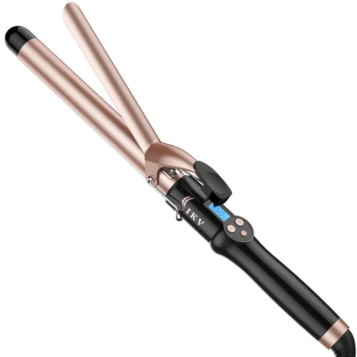 IKV 2 inch Curling Iron Extra Large,Long Barrel Curling Wand for Long Hair