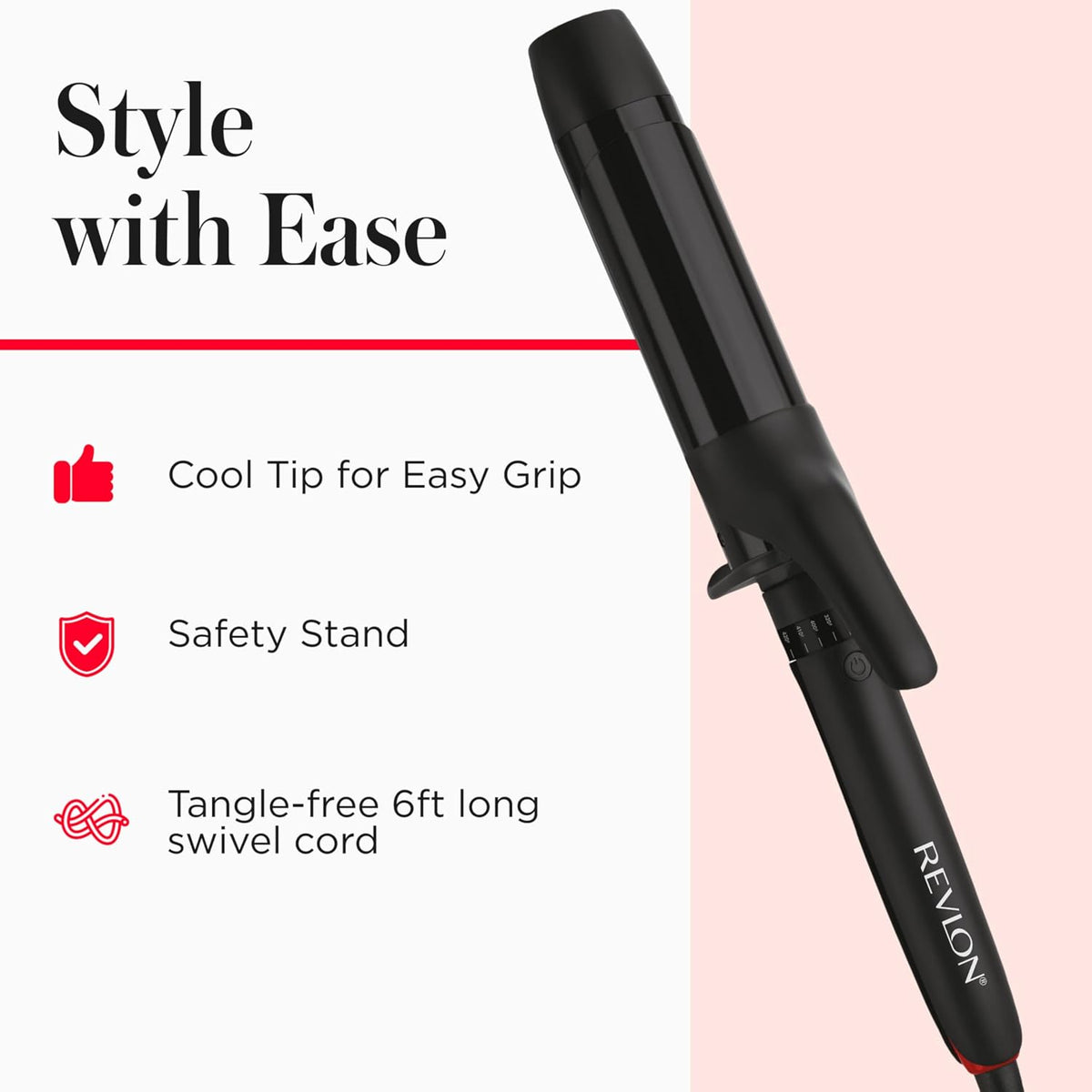 REVLON SmoothStay 1.5" Coconut Oil Infused Curling Iron