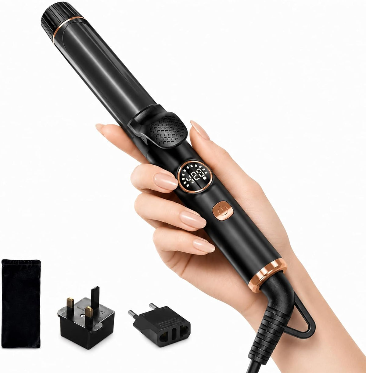 CIVEYA 1 Inch Mini Travel Curling Iron for Short Hair