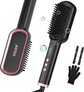 Hair Straightener Brush - SIQUER Ionic Hair Straightening Brush