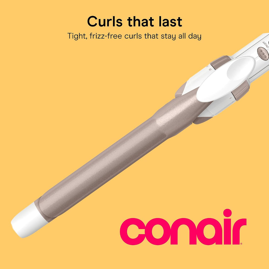 Conair Curling Iron, Double Ceramic, 3/4-in. Width, White/Rose Gold